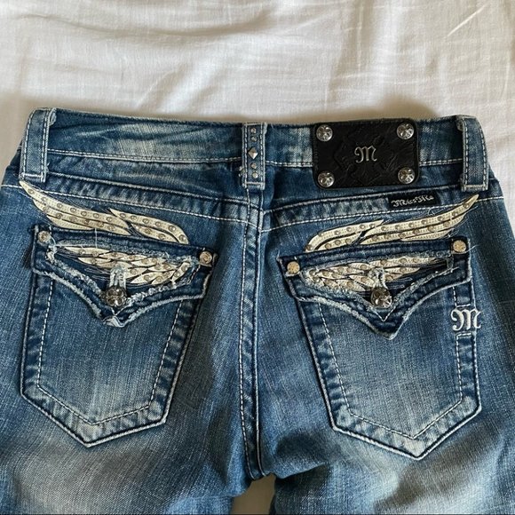 Miss Me Denim - Miss Me Jean Boot Cut Feathered size 28 jp533083 23